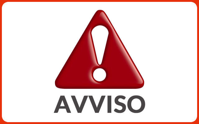 Immagine: Avviso