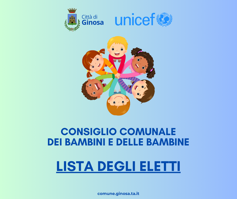 Immagine: CONSIGLIO COMUNALE DEI BAMBINI