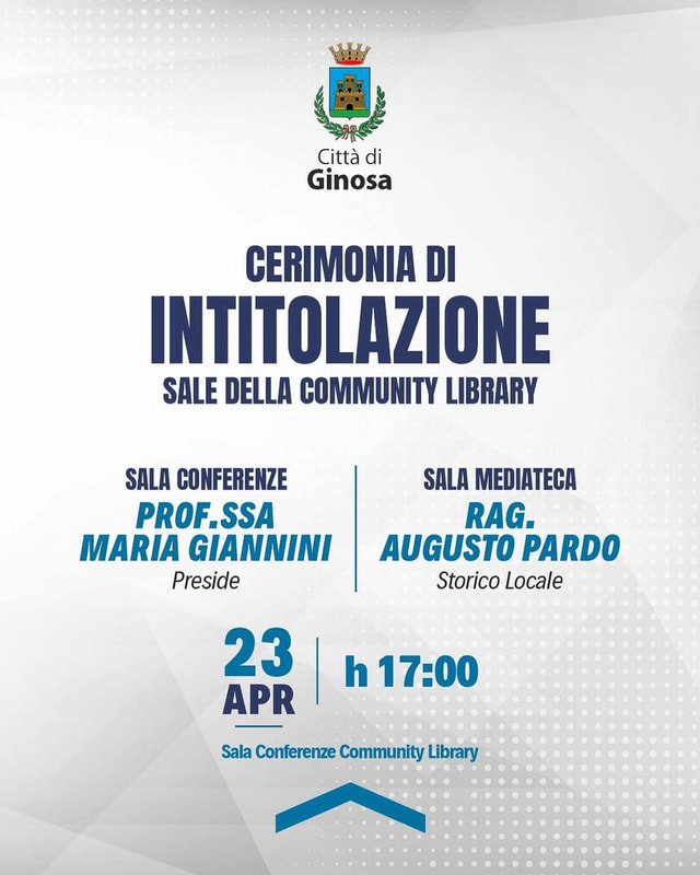 Immagine: Intitolazione sale Community Library