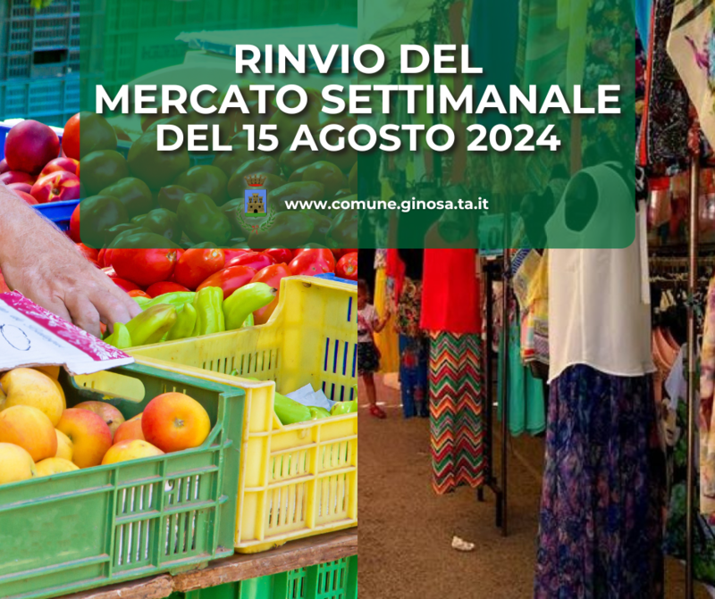 Immagine: rinvio mercato settimanale
